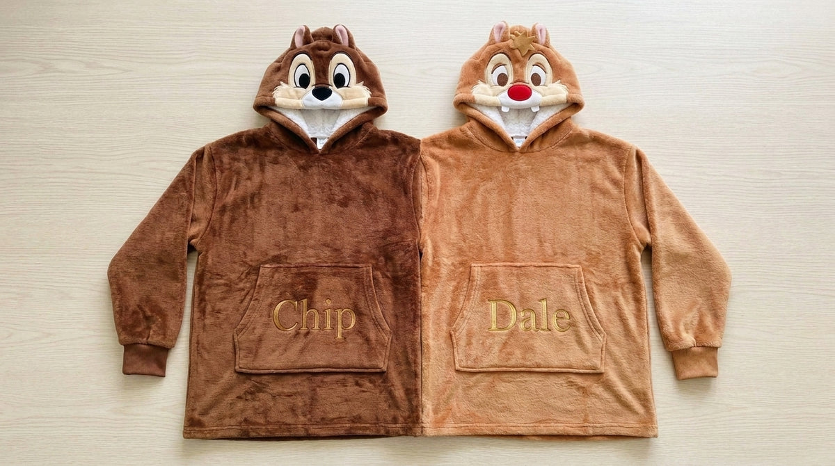 Cheeky Chipmunks Twin-Hood Hoodie - front