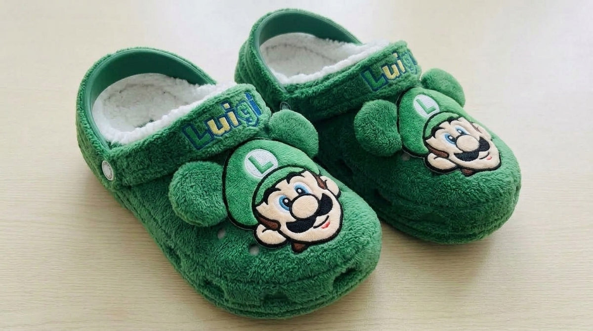 Plumber Bros Plush Clogs - Green
