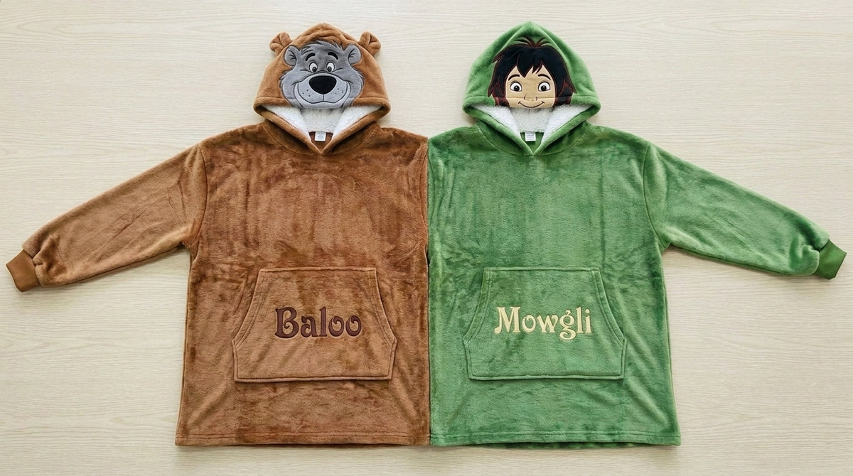 Jungle Buddies Twin-Hood Hoodie - front