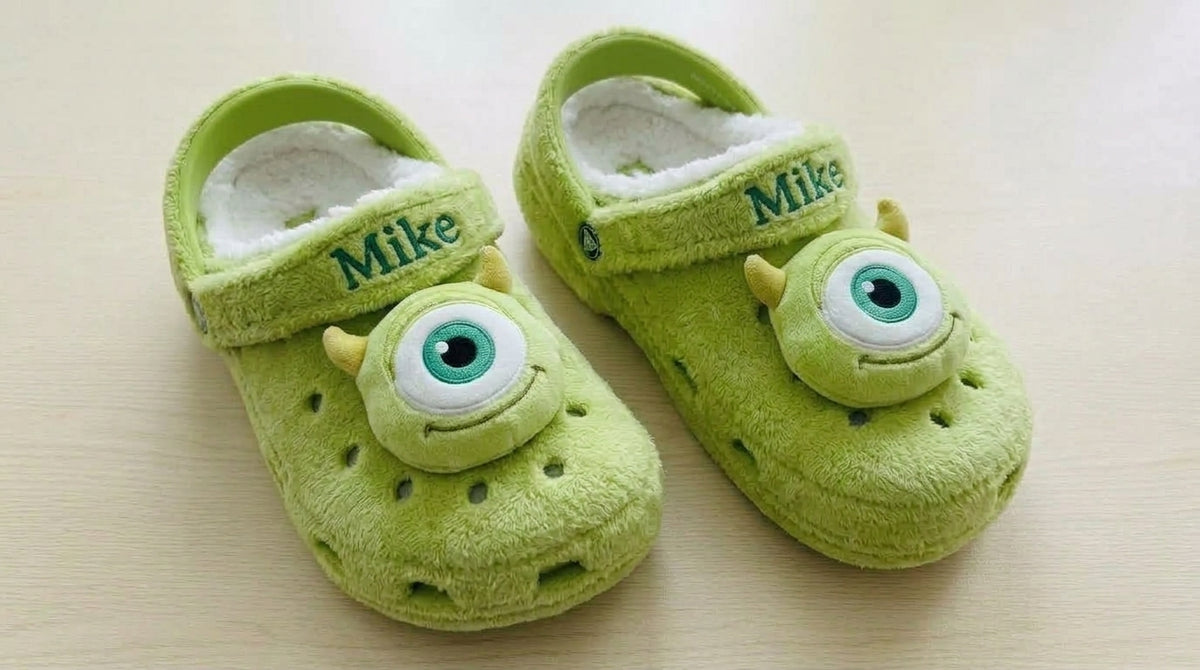 Monster Mates Plush Clogs - Green