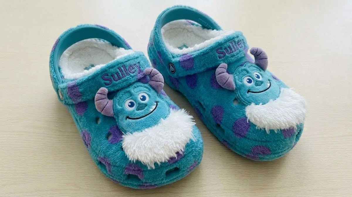 Monster Mates Plush Clogs - Blue