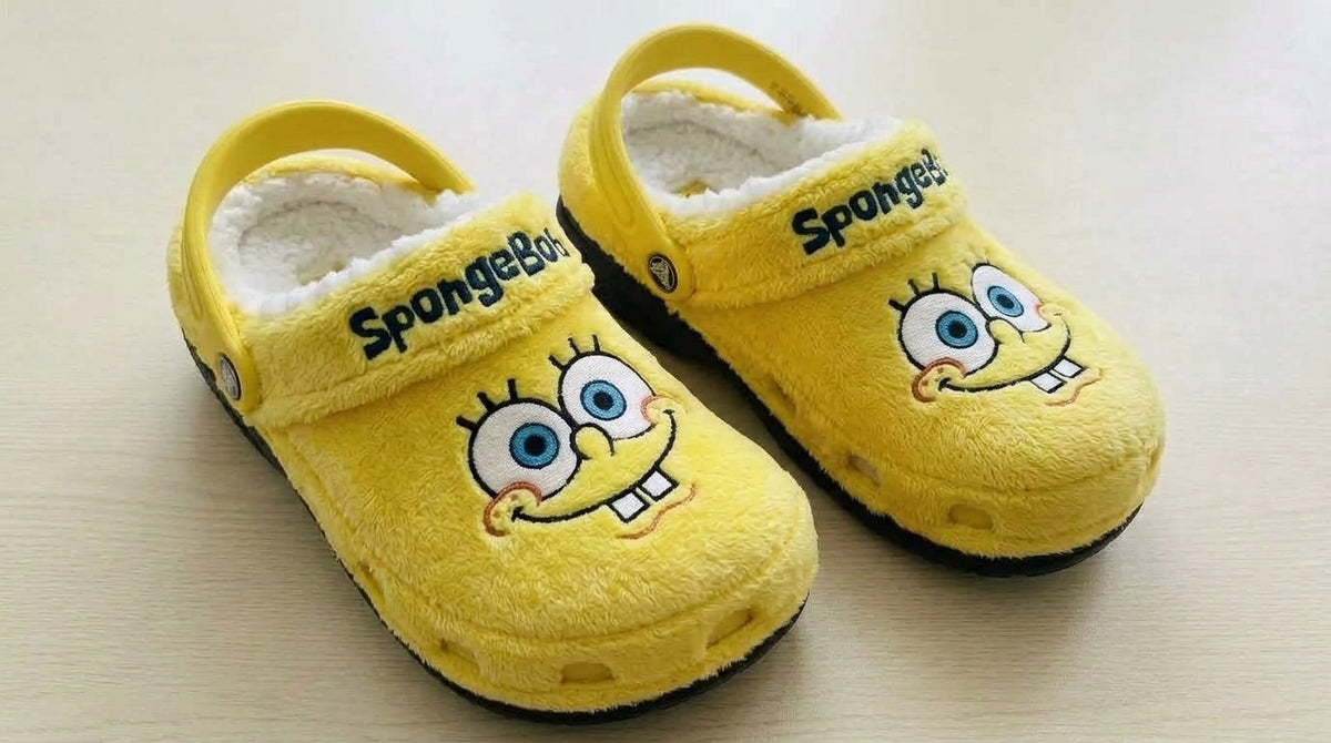 Sea Pals Plush Clogs - Yellow
