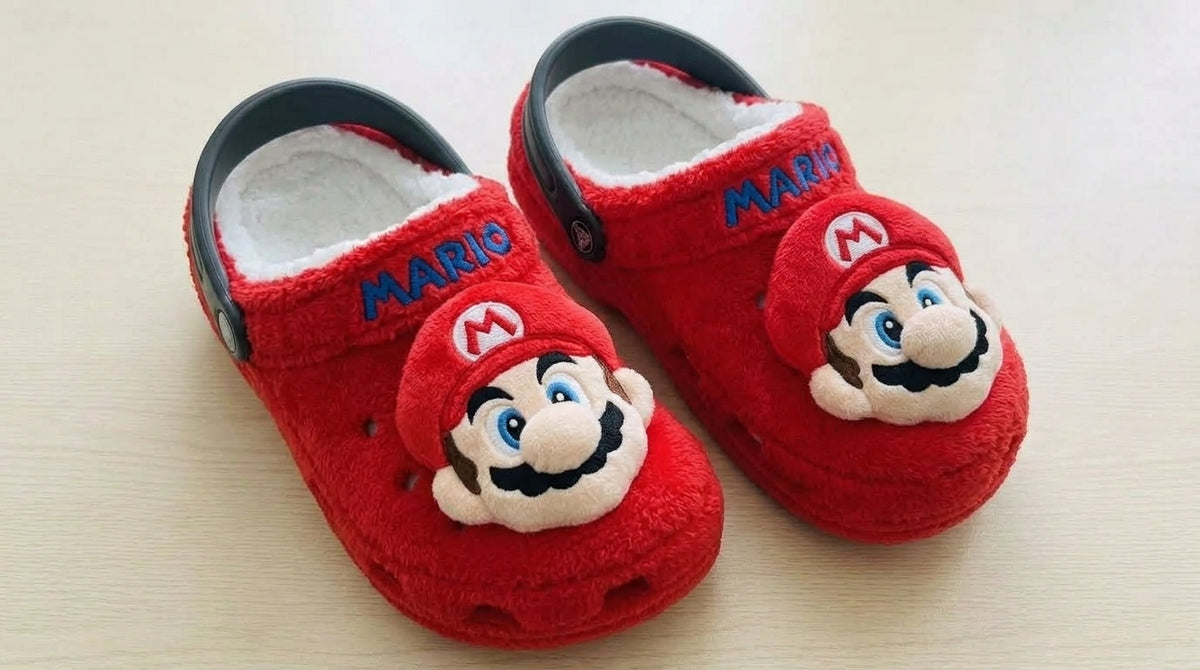 Plumber Bros Plush Clogs - Red
