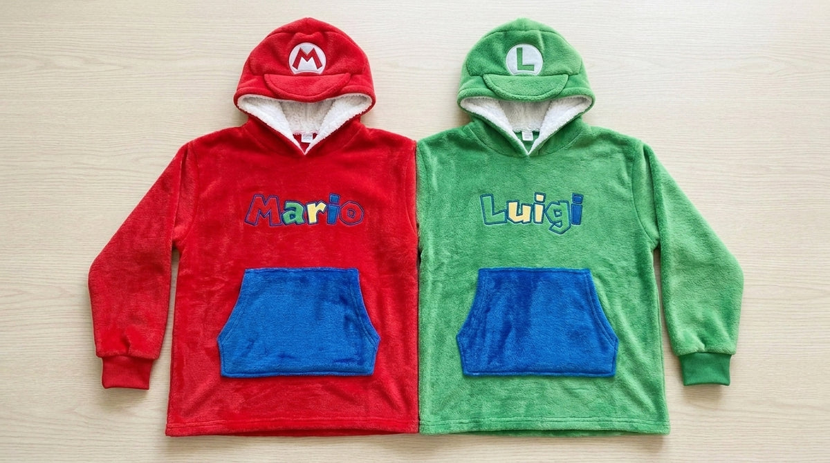 Plumber Bros Twin-Hood Hoodie - front