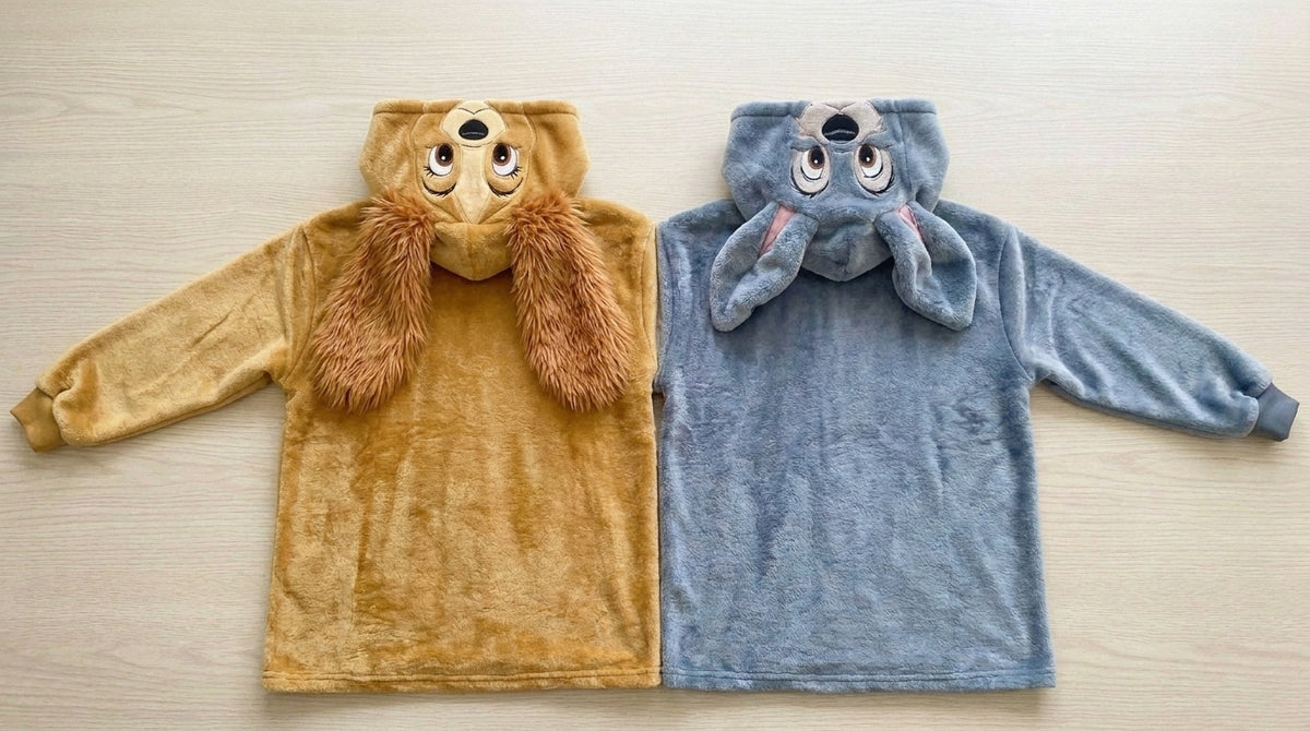 Pups in Love Twin-Hood Hoodie - back