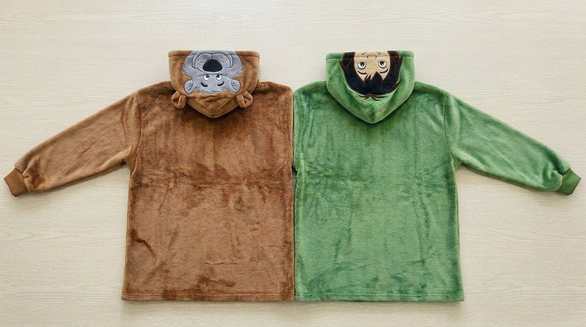 Jungle Buddies Twin-Hood Hoodie - back