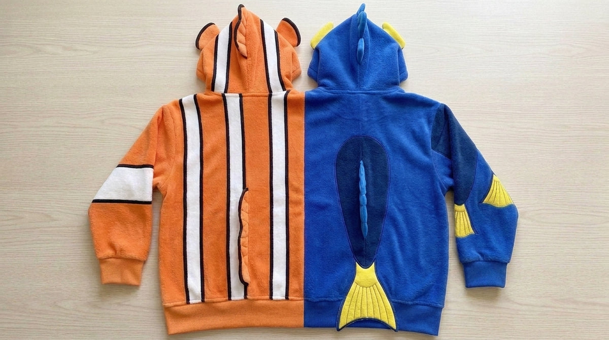 Ocean Pals Twin-Hood Hoodie - back