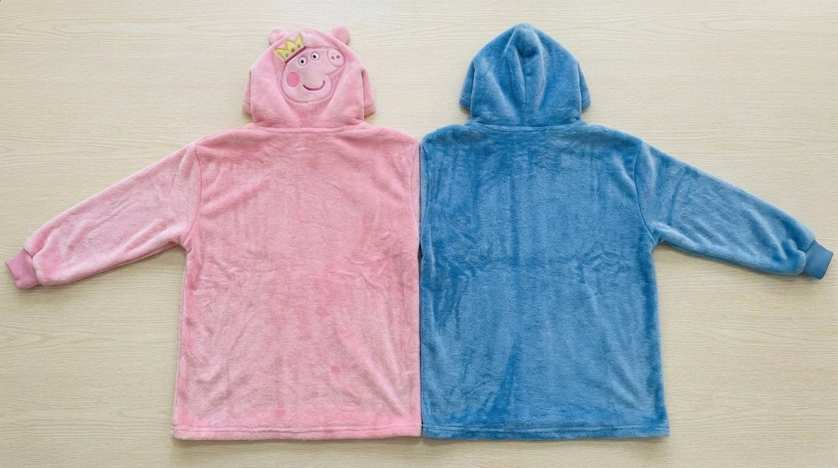 Piggy Pals Twin-Hood Hoodie - back