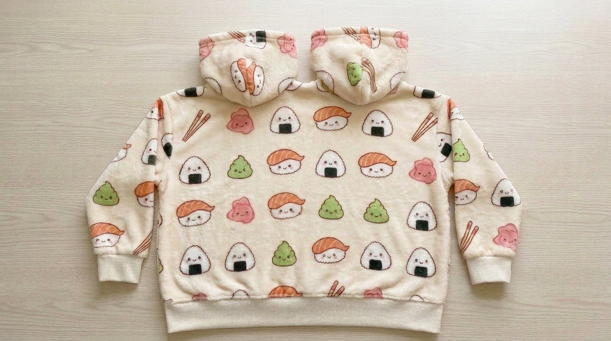 Sushi Squad Twin-Hood Hoodie - back